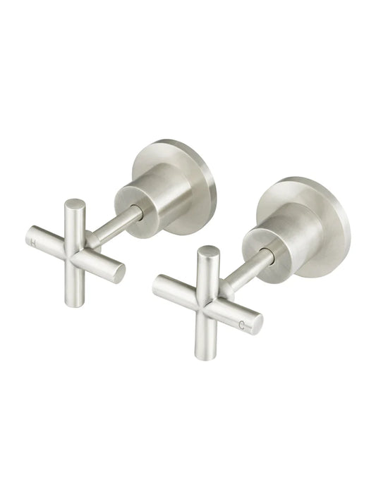 MEIR ROUND CROSS HANDLE JUMPER VALVE WALL TOP ASSEMBLIES