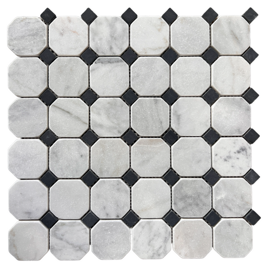 OCTAGON CARRARA TUMBLED