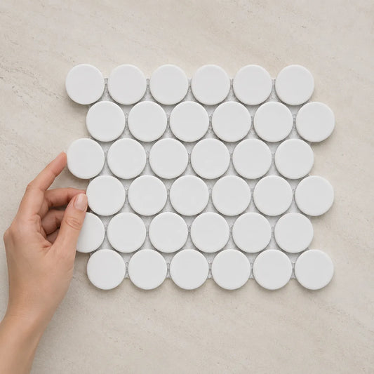 Penny Jumbo White Matt