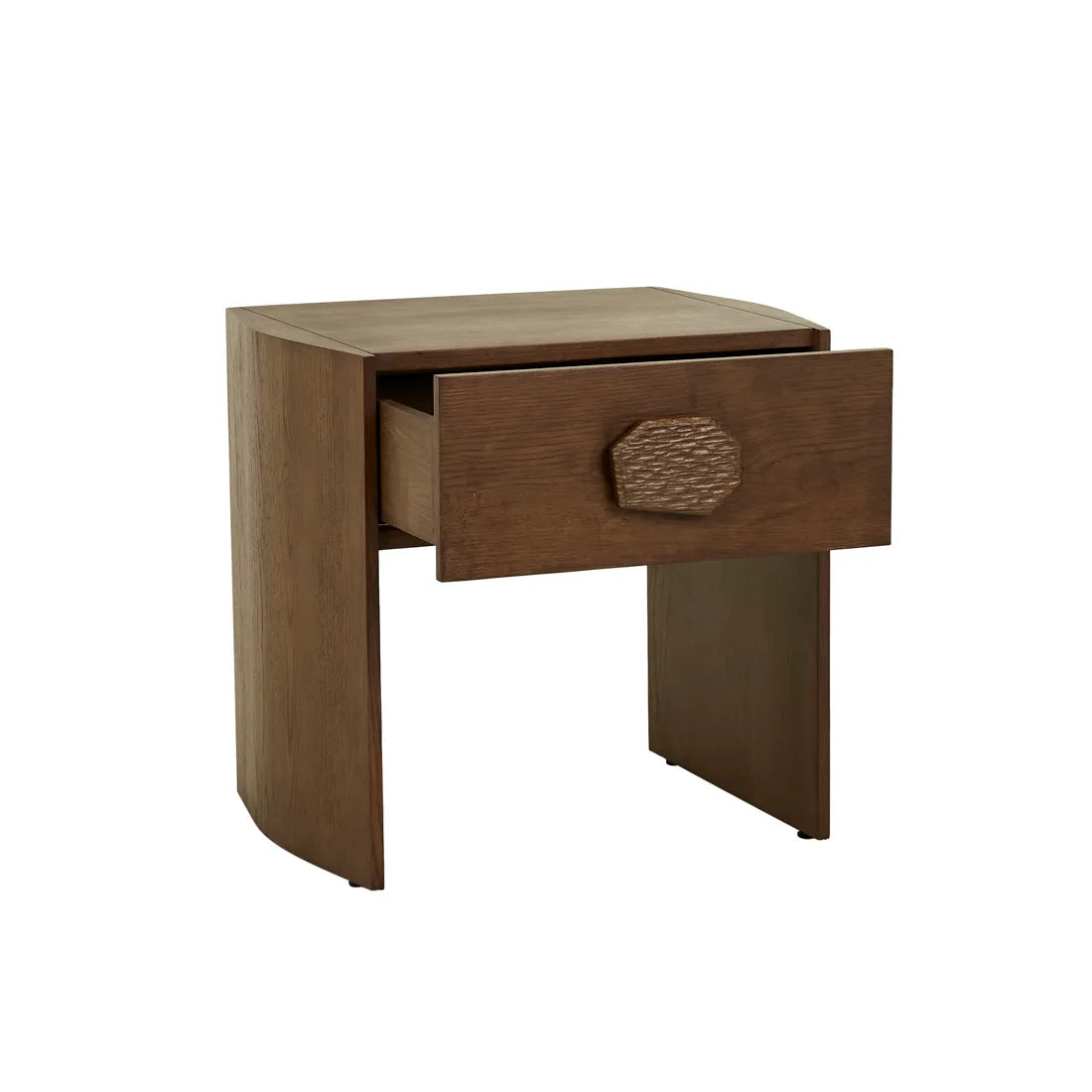 Carvara Abstract Bedside - Mocha Oak