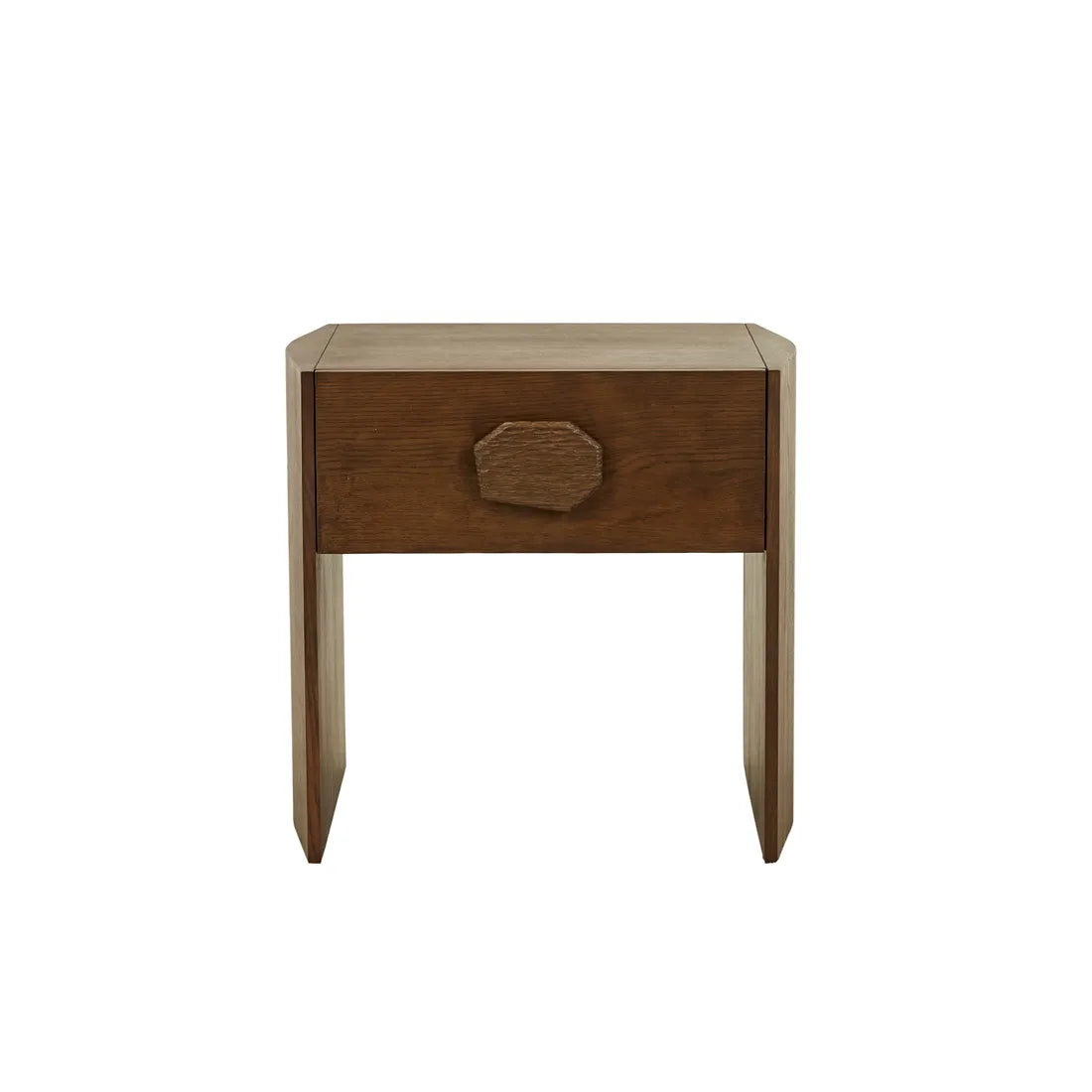 Carvara Abstract Bedside - Mocha Oak