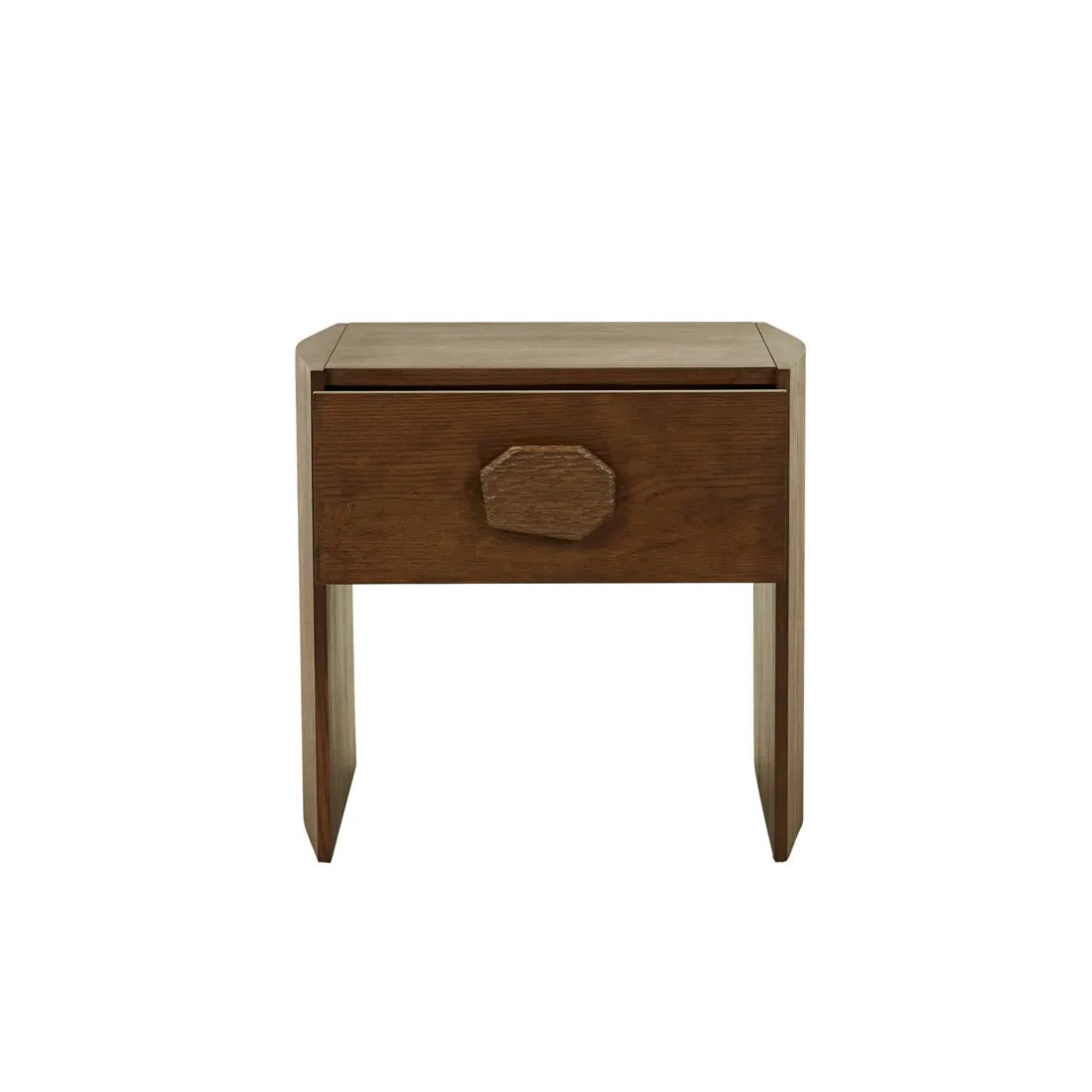 Carvara Abstract Bedside - Mocha Oak