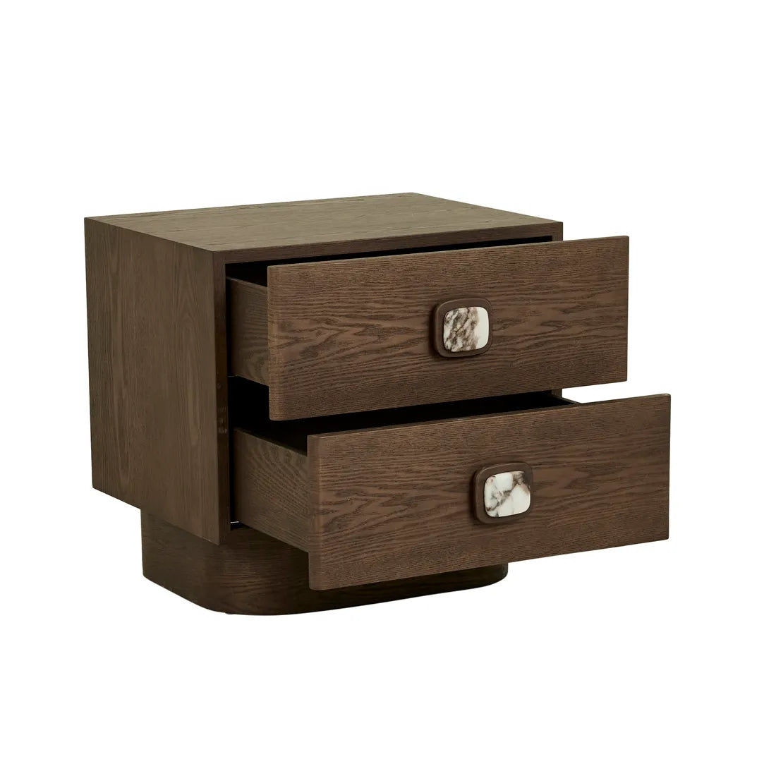 Ciel Bedside - Matt Ocean Marble - Tobacco Ash