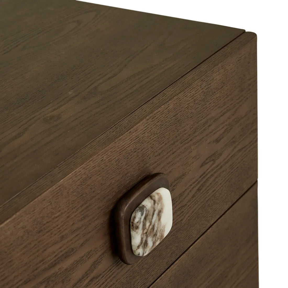 Ciel Bedside - Matt Ocean Marble - Tobacco Ash