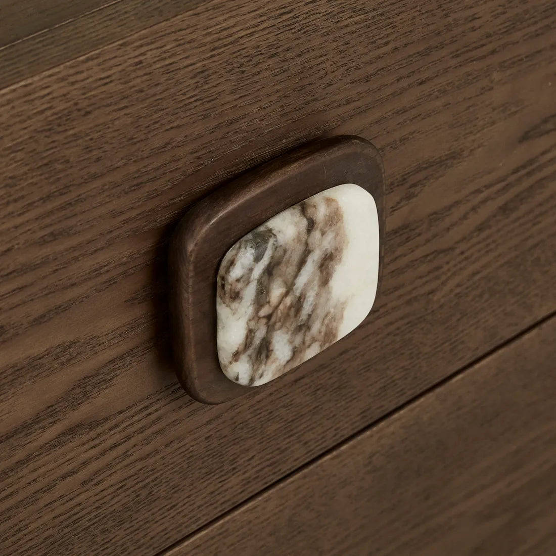 Ciel Bedside - Matt Ocean Marble - Tobacco Ash