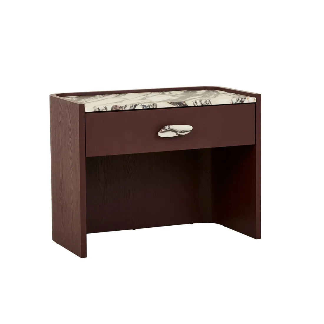 Elsie 1 Drawer Large Bedside - Viola Marble - Shiraz