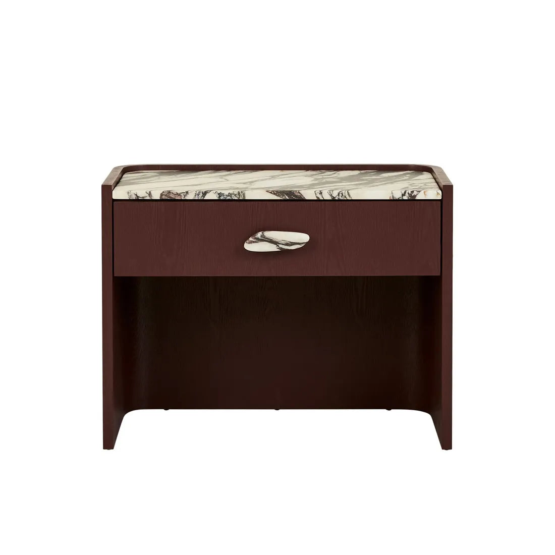 Elsie 1 Drawer Large Bedside - Viola Marble - Shiraz
