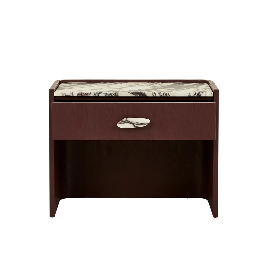 Elsie 1 Drawer Large Bedside - Viola Marble - Shiraz