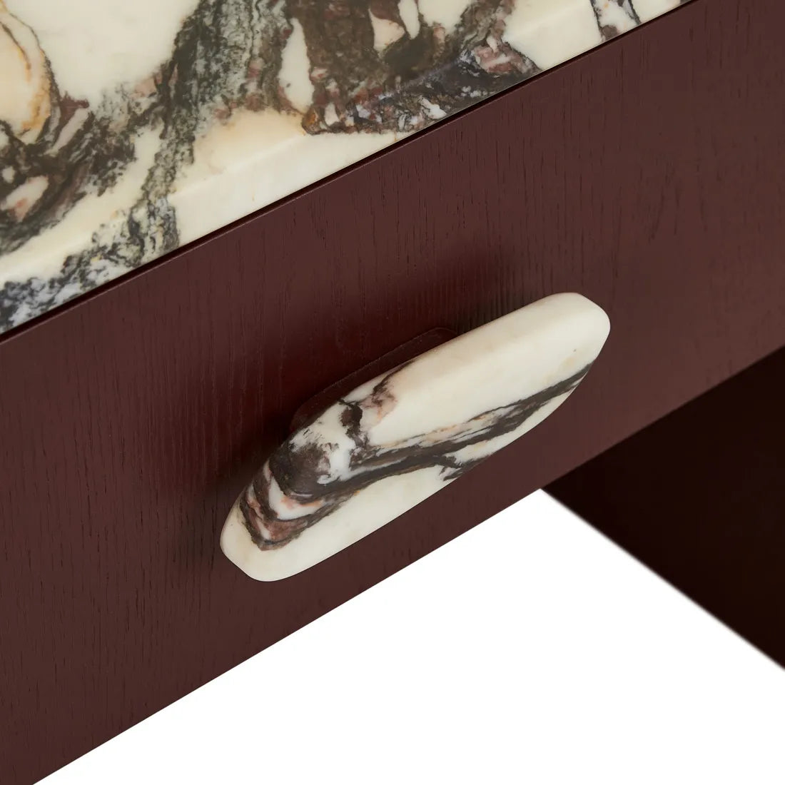Elsie 1 Drawer Large Bedside - Viola Marble - Shiraz