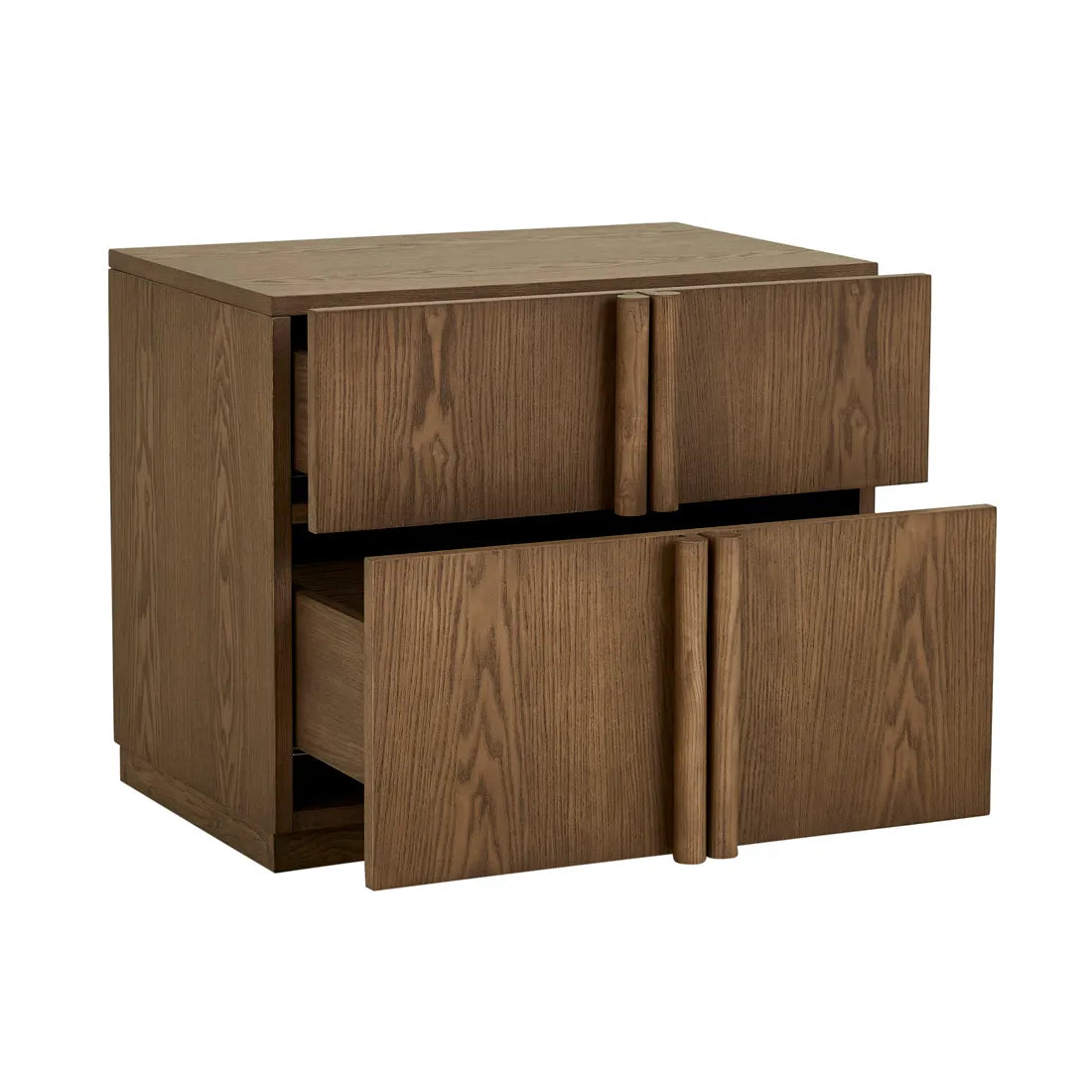 Kin 2 Drawer Bedside - Smoked Ash