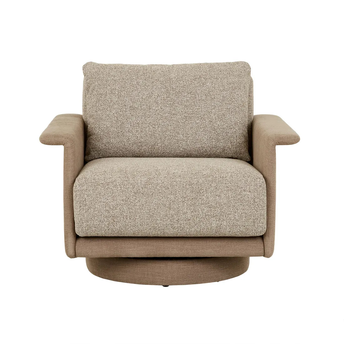 Hugo Gia Swivel Sofa Chair - Truffle Weave - Nomad