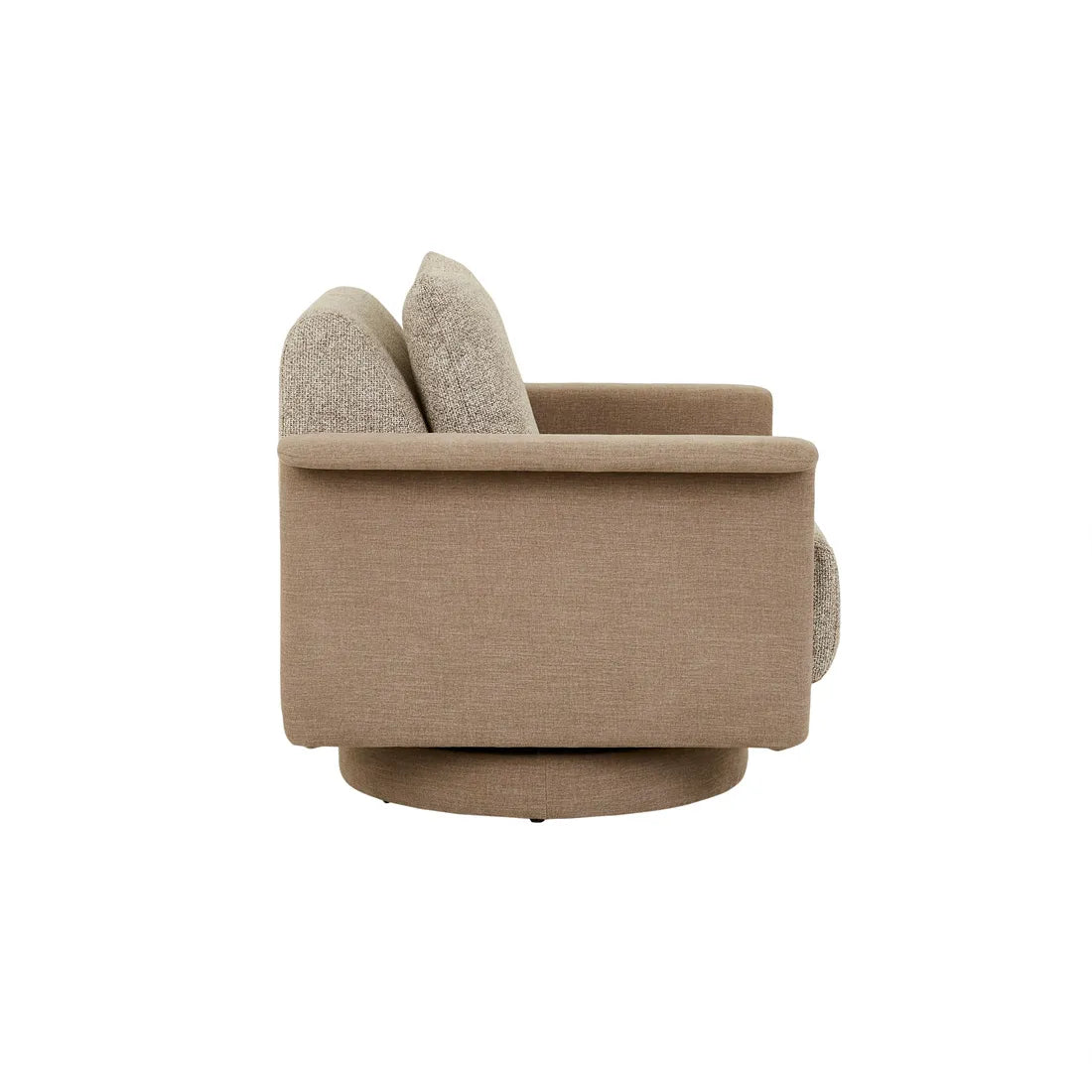 Hugo Gia Swivel Sofa Chair - Truffle Weave - Nomad