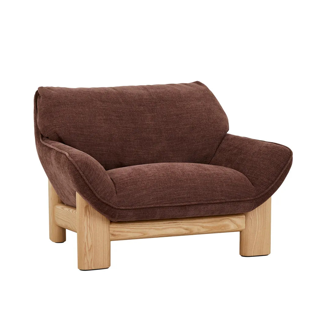 Juno Bowie Sofa Chair - Root Beer - Natural Ash
