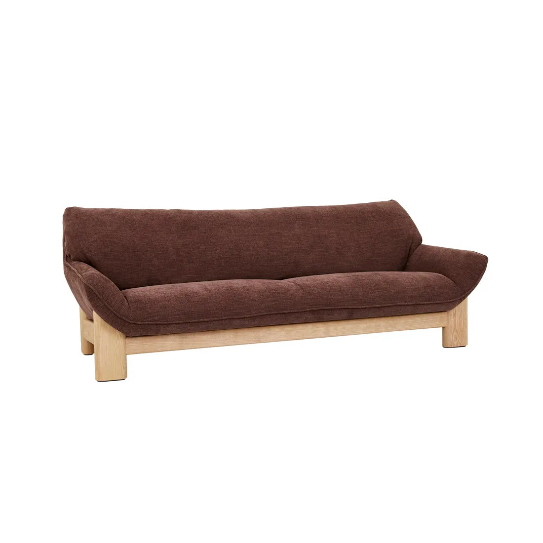 Juno Bowie 3 Seater Sofa - Root Beer - Natural Ash