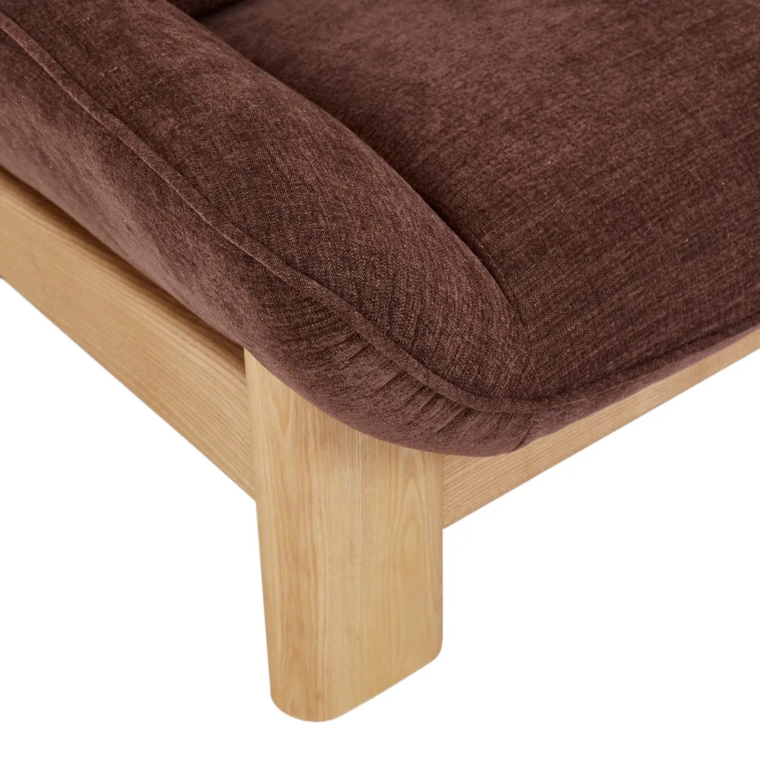 Juno Bowie 3 Seater Sofa - Root Beer - Natural Ash