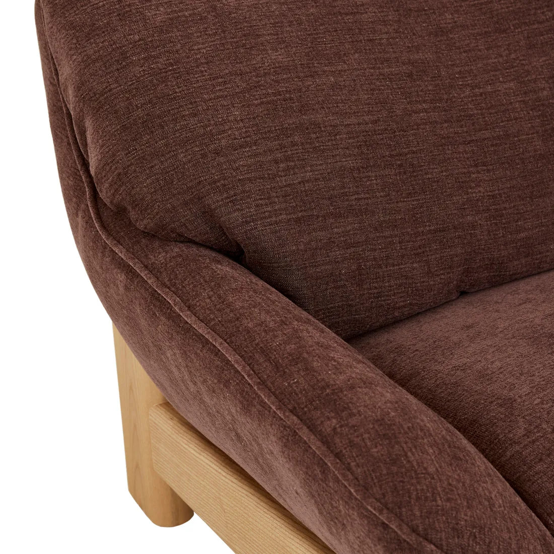 Juno Bowie 3 Seater Sofa - Root Beer - Natural Ash