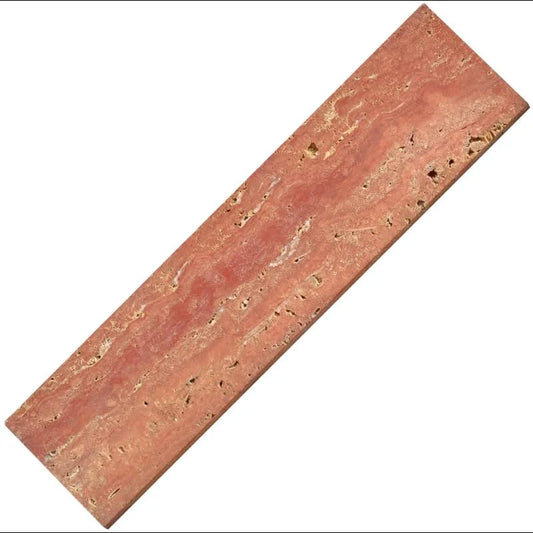 SUBWAY RED TRAVERTINE HONED