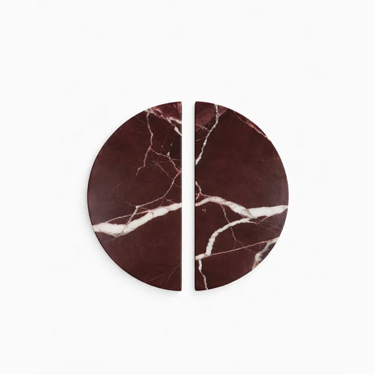 SEMI MARBLE HANDLE ROSSO