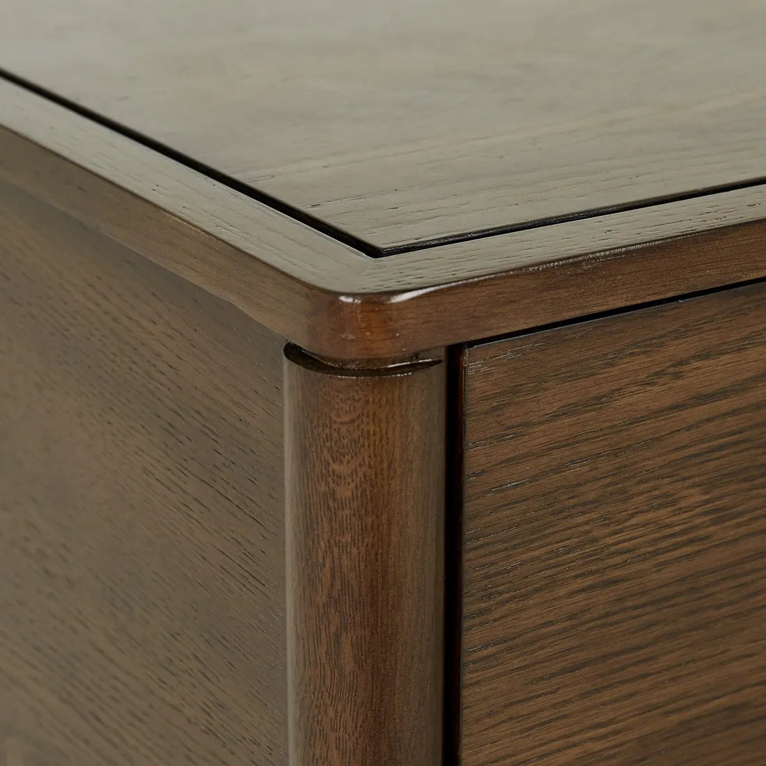 Marlow Buffet - Chocolate Oak - Brass