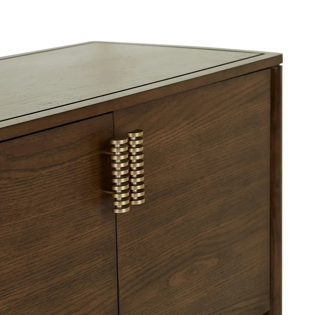 Marlow Buffet - Chocolate Oak - Brass