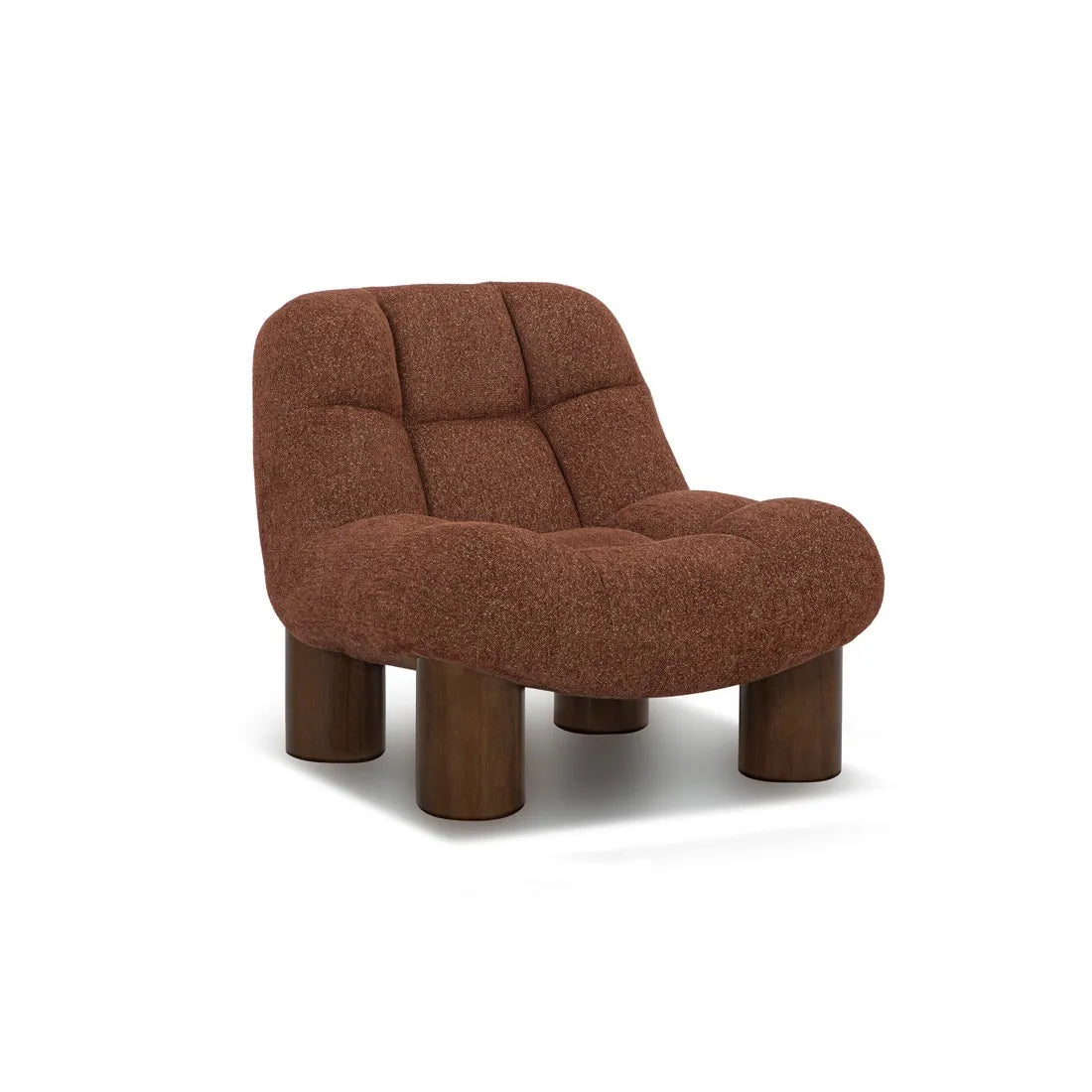 Camino Mila Occasional Chair - Merlot - Walnut Stained
