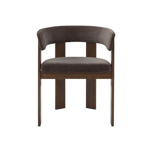 Morgan Dining Armchair - Truffle - Smoked Oak