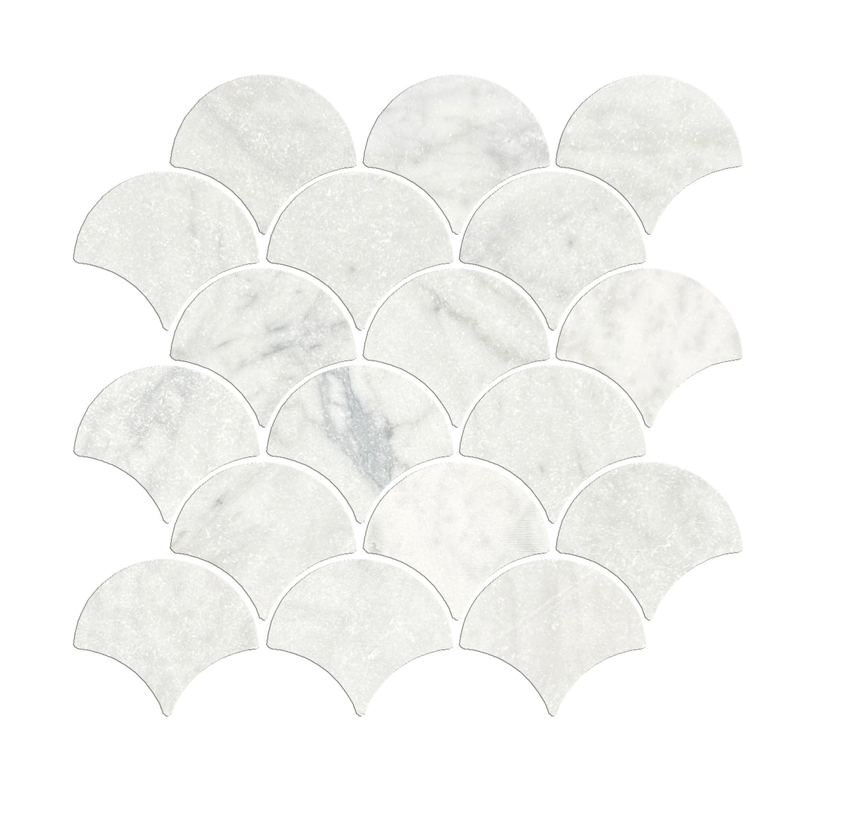FISH SCALE CARRARA TUMBLED