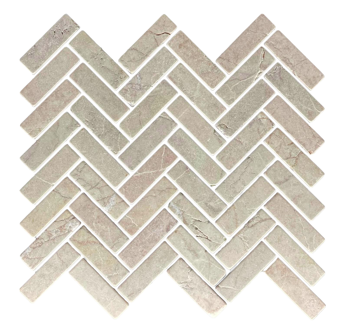 NEW HERRINGBONE ROSSO TUMBLED