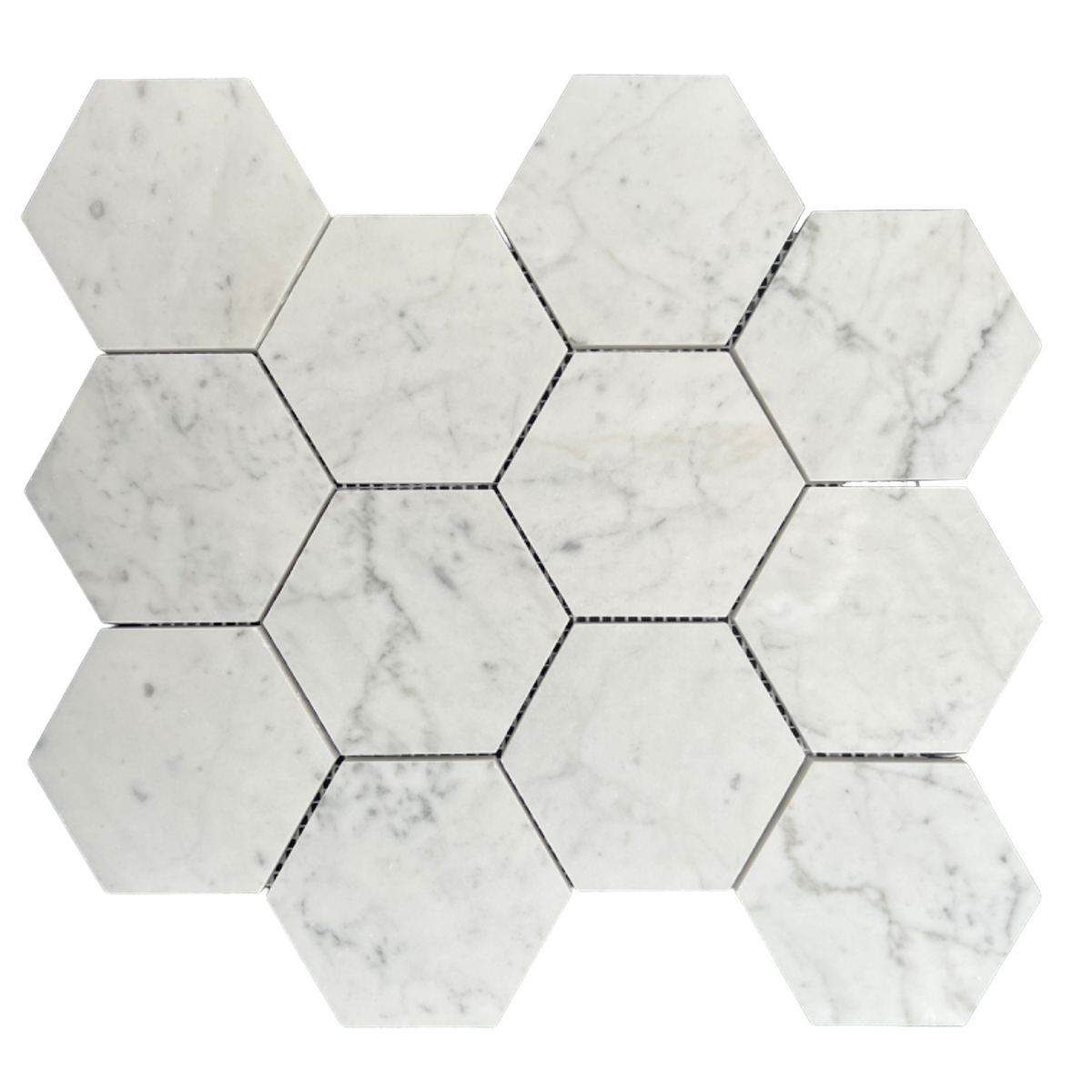 HEXAGON CARRARA HONED 90