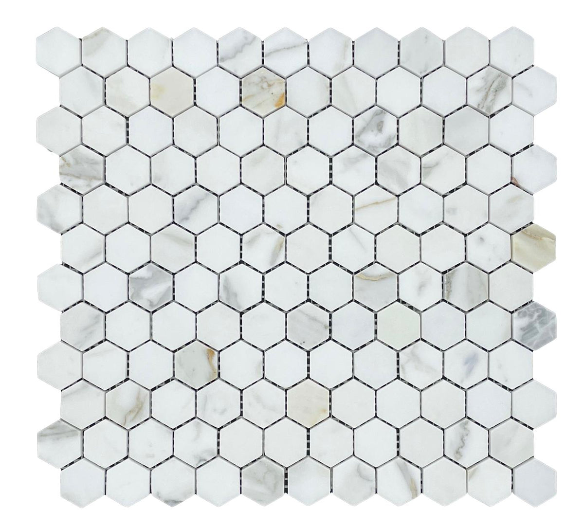 HEXAGON CALACATTA GOLD HONED