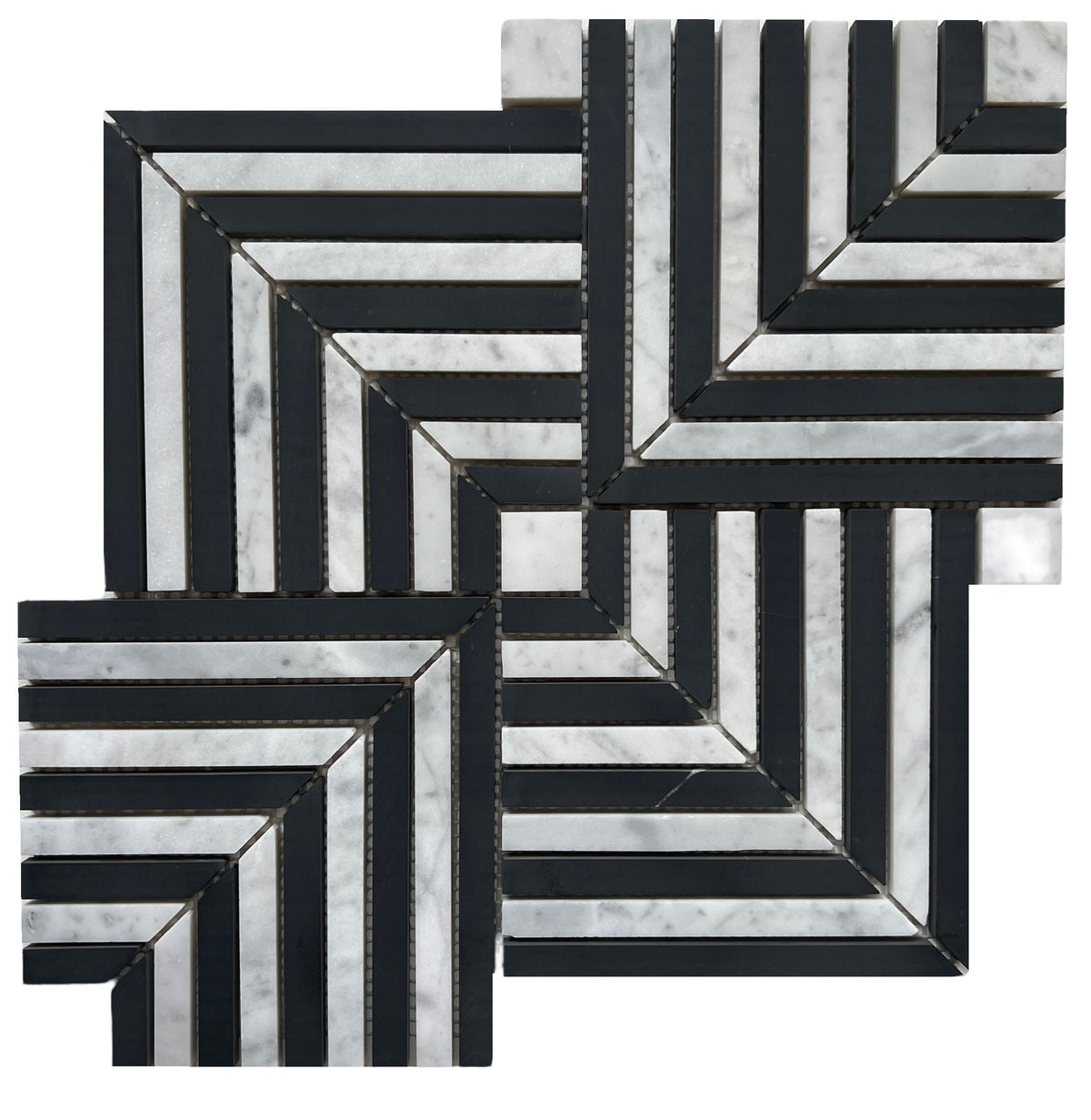 MODERN NERO + CARRARA HONED