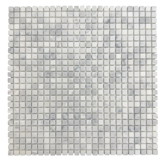 MINI SQUARE CARRARA TUMBLED 10