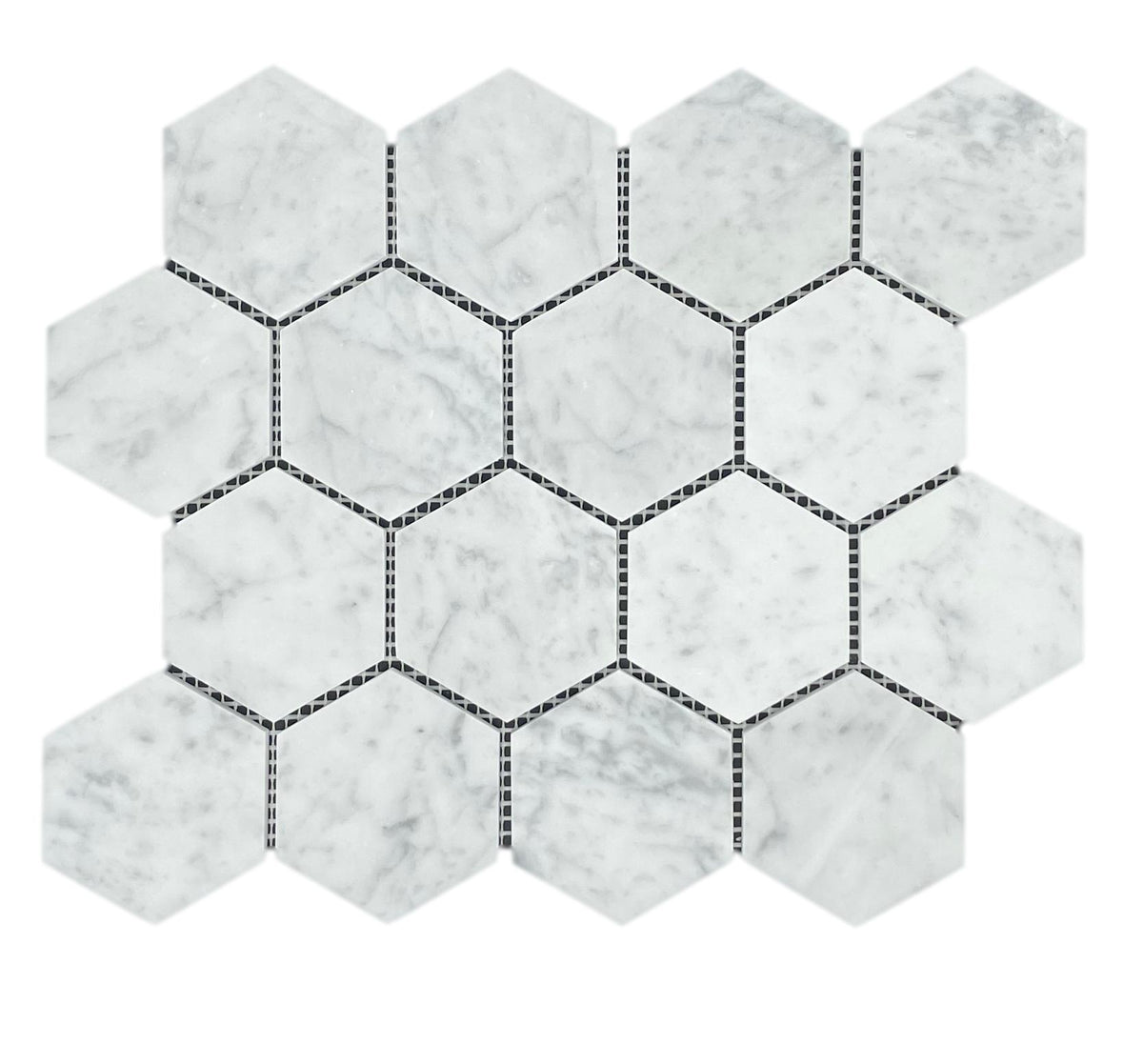 HEXAGON CARRARA HONED
