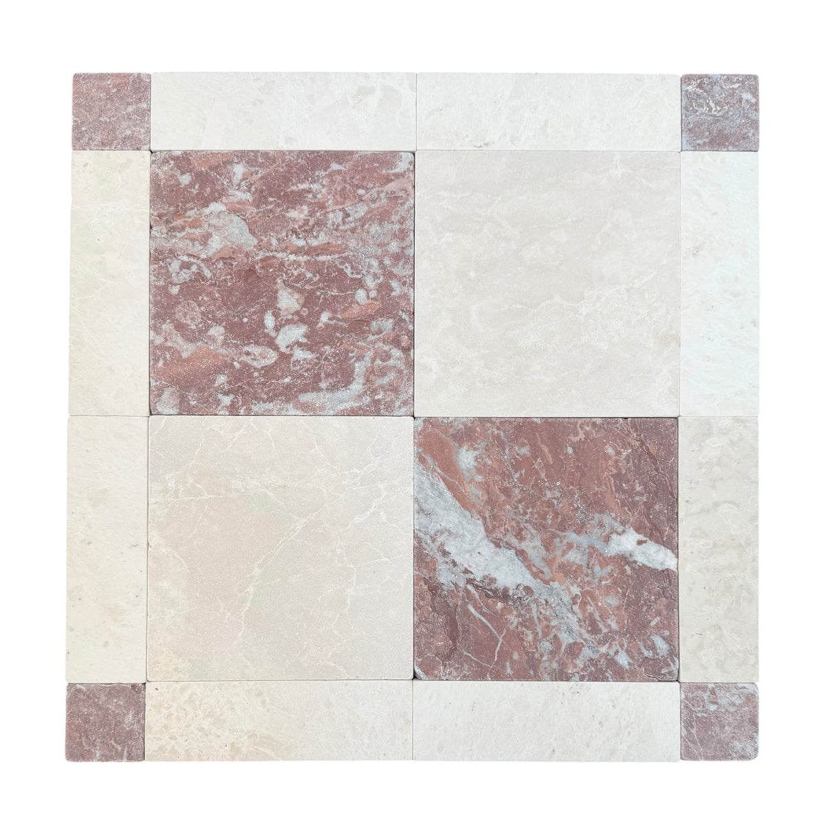 RED ROSE SQUARE 45 TUMBLED