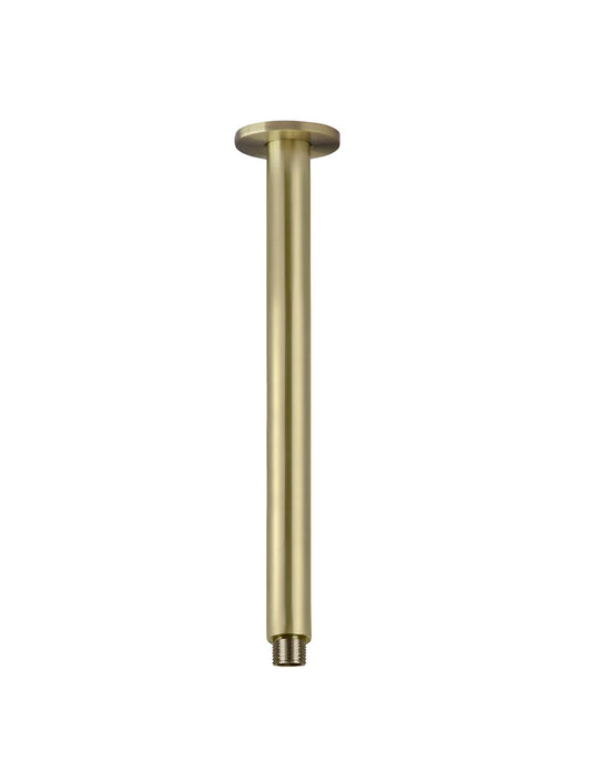 MEIR ROUND CEILING SHOWER ARM 300MM GOLD
