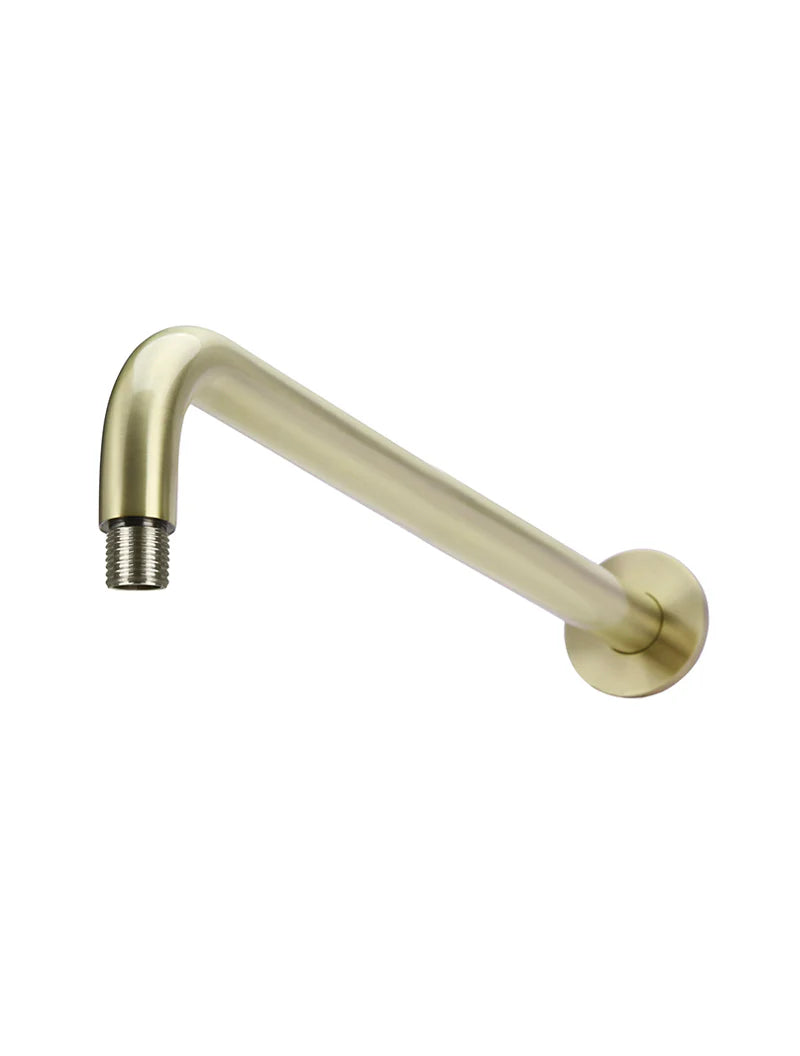 MEIR ROUND WALL SHOWER CURVED ARM 400MM