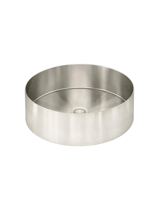 MEIR LAVELLO ROUND STEEL BATHROOM BASIN 380 X 110