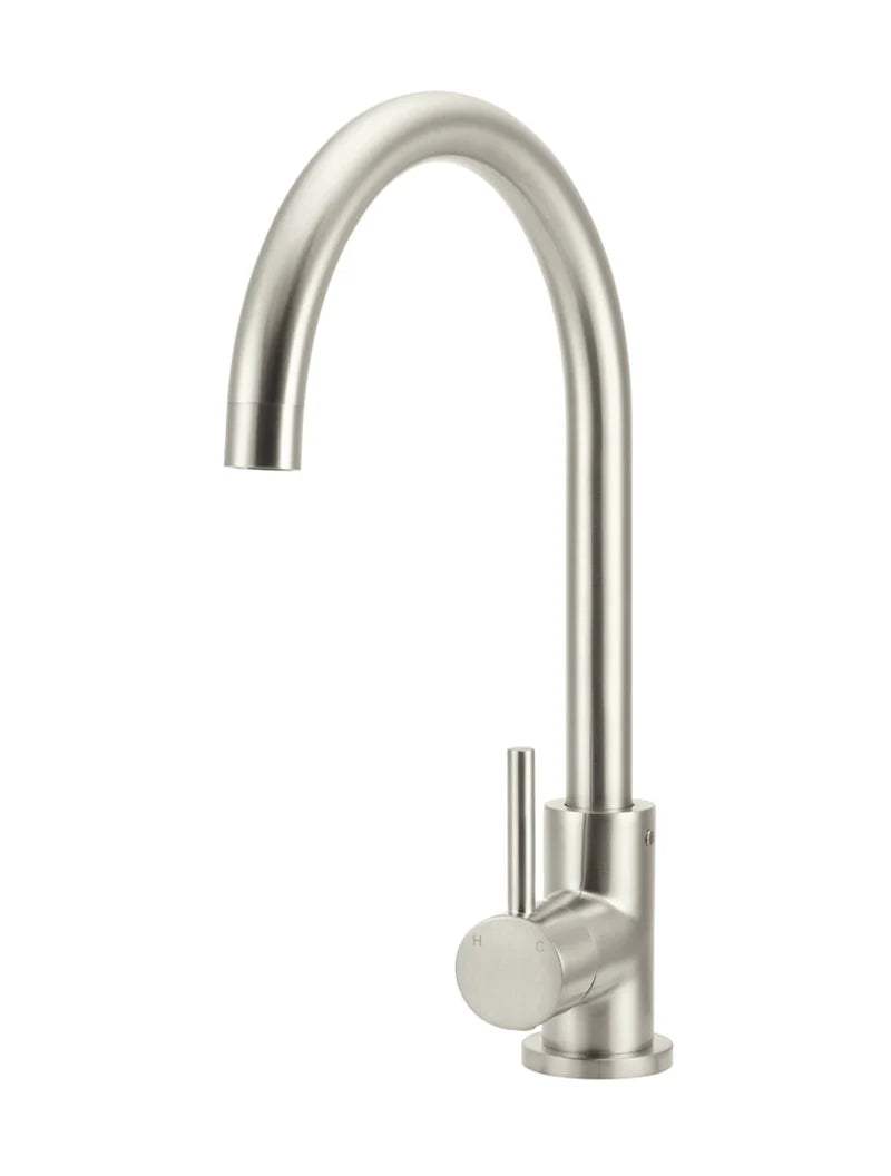 MEIR ROUND GOOSENECK KITCHEN MIXER TAP