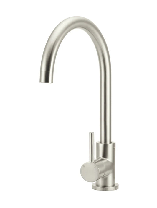MEIR ROUND GOOSENECK KITCHEN MIXER TAP