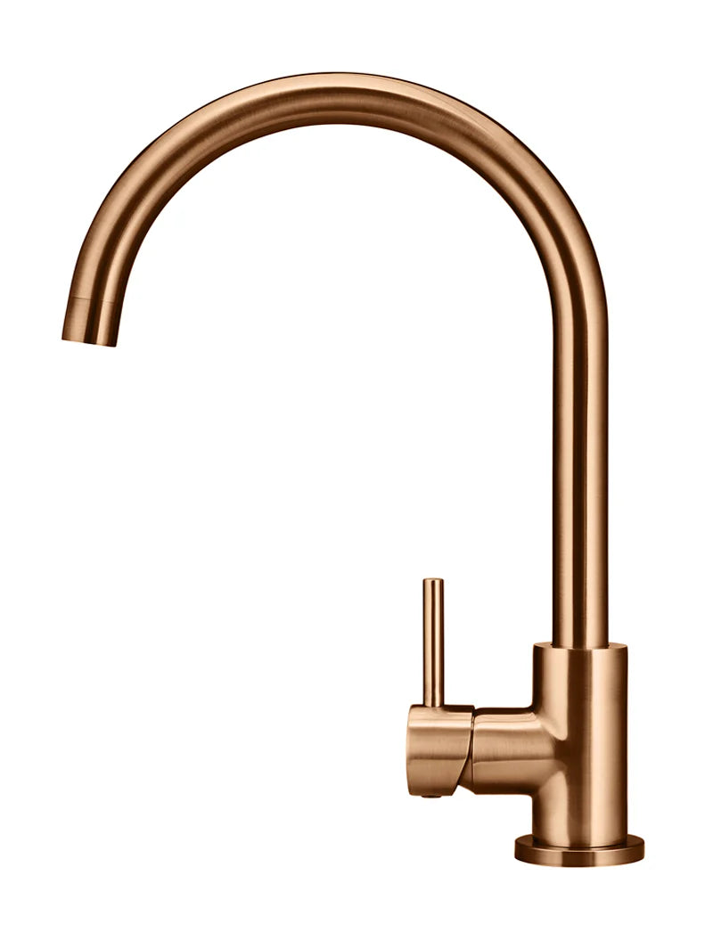 MEIR ROUND GOOSENECK KITCHEN MIXER TAP