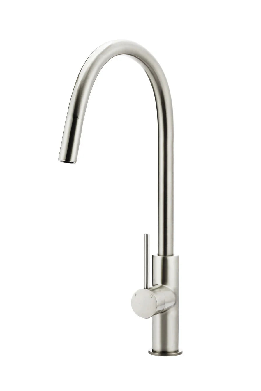 MEIR ROUND PICCOLA PULL OUT KITCHEN MIXER TAP