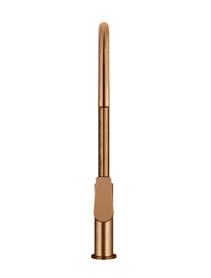 MEIR ROUND PADDLE PICCOLA PULL OUT KITCHEN MIXER TAP