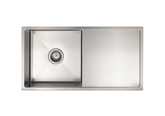 LAVELLO KITCHEN SINK - SINGLE BOWL &amp; DRAINBOARD 840 X 440