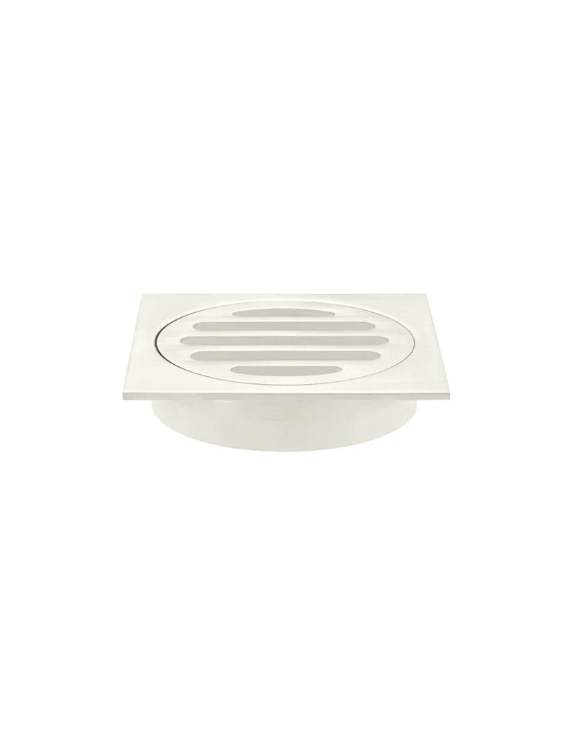 MEIR SQUARE FLOOR GRATE SHOWER DRAIN 80MM OUTLET