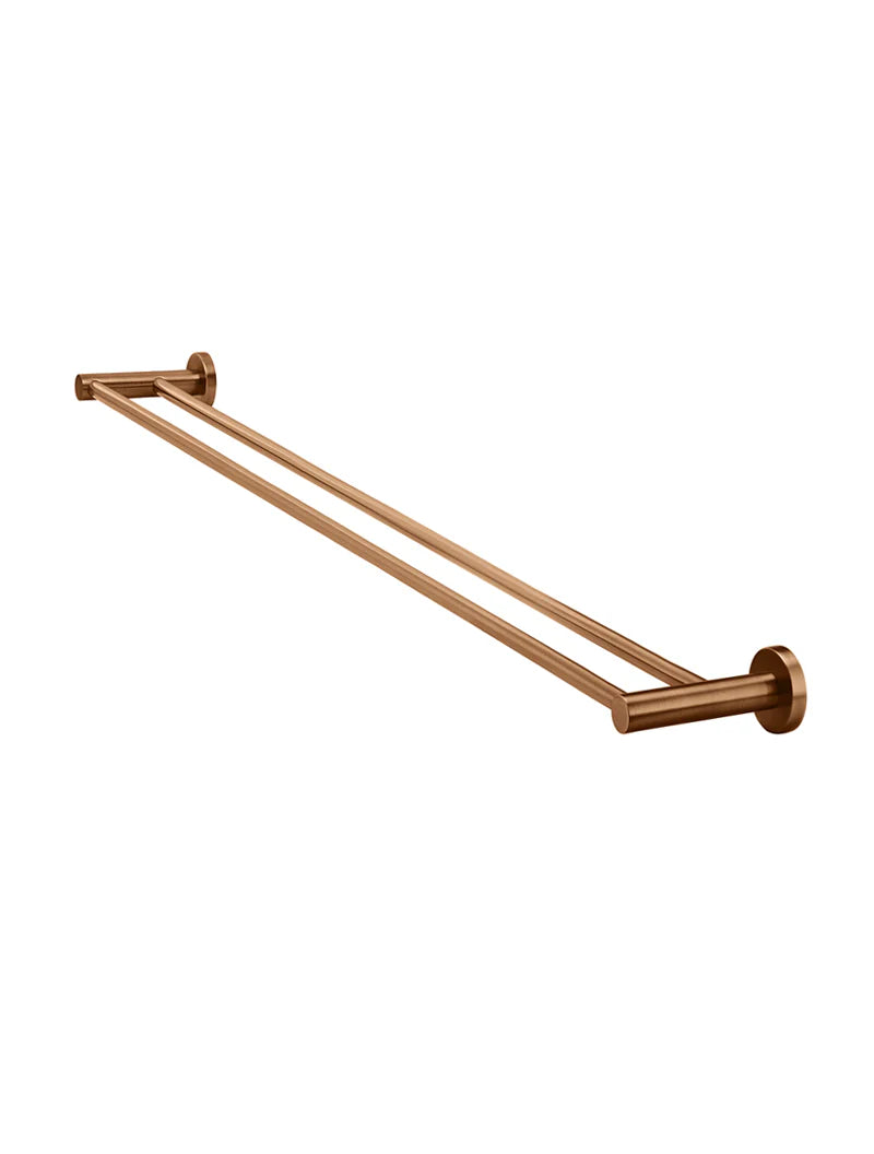 MEIR ROUND DOUBLE TOWEL RAIL 900MM