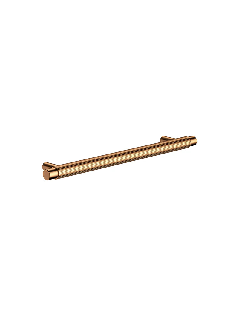 MEIR ÖPPEN ROUND PULL 200MM CABINET HANDLE (LINEAR KNURLED)