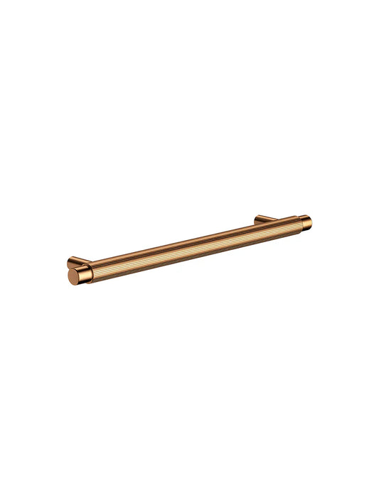 MEIR ÖPPEN ROUND PULL 200MM CABINET HANDLE (LINEAR KNURLED)