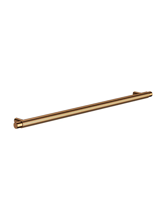 MEIR ÖPPEN ROUND PULL 328MM CABINET HANDLE (LINEAR KNURLED)