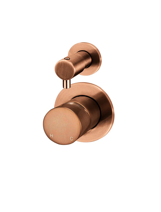 ROUND DIVERTER MIXER PINLESS HANDLE TRIM KIT (IN-WALL BODY NOT INCLUDED)