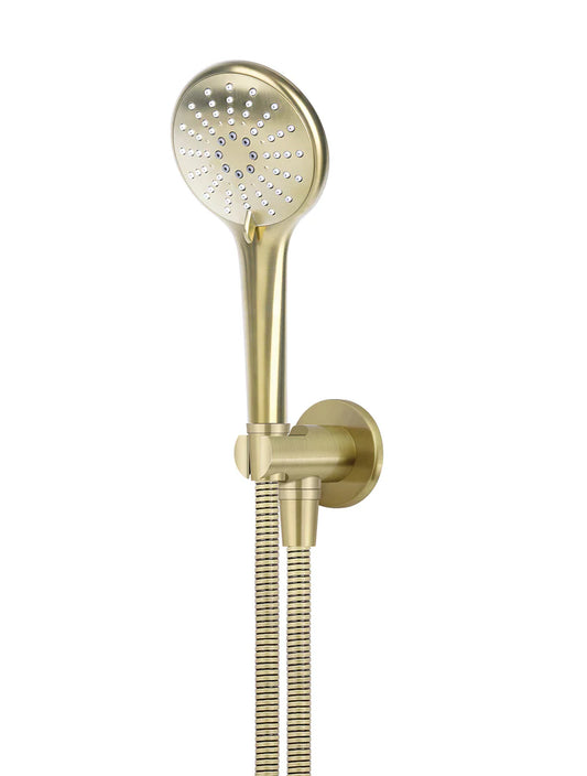 MEIR ROUND THREE FUNCTION HAND SHOWER ON FIXED BRACKET